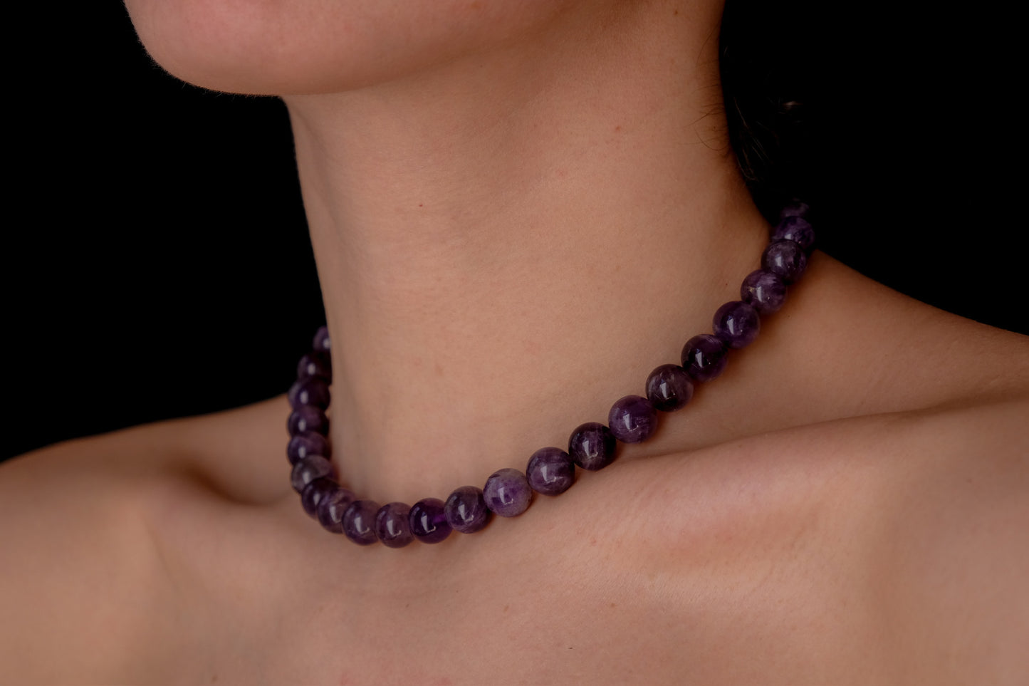 amethyst stone choker