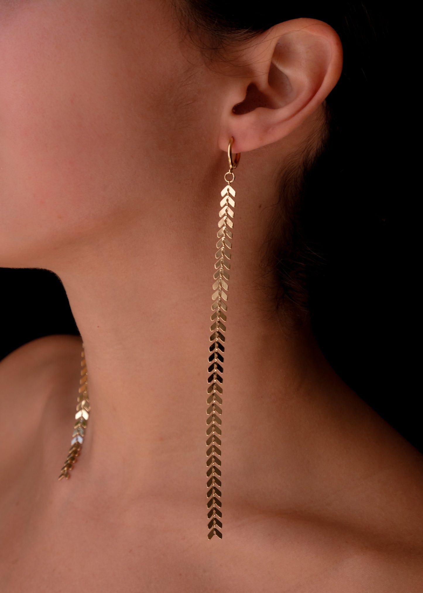 venus long earrings