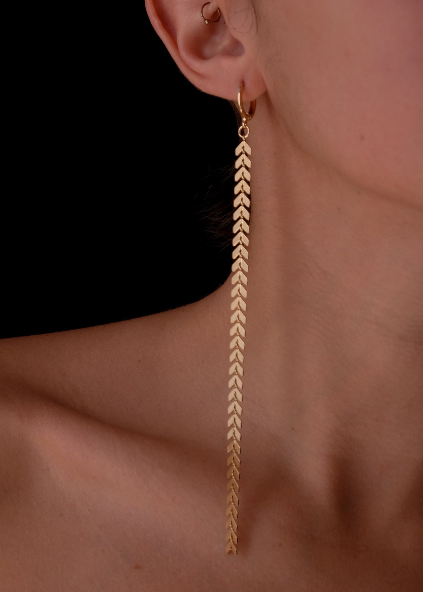 venus long earrings